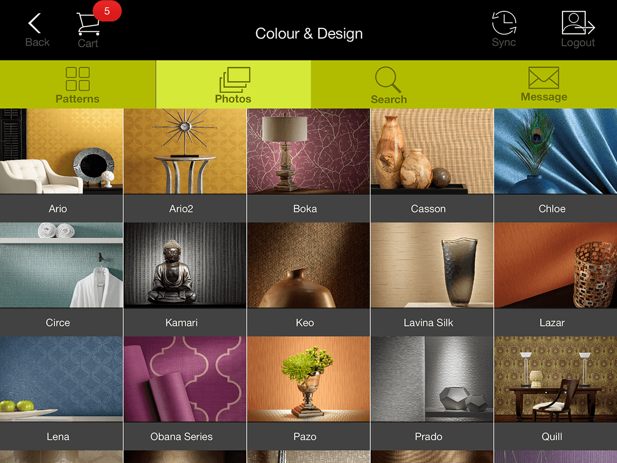 National Wallcovering iPad App