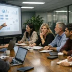 Content strategy documents connected to abstract AI answer citation markers