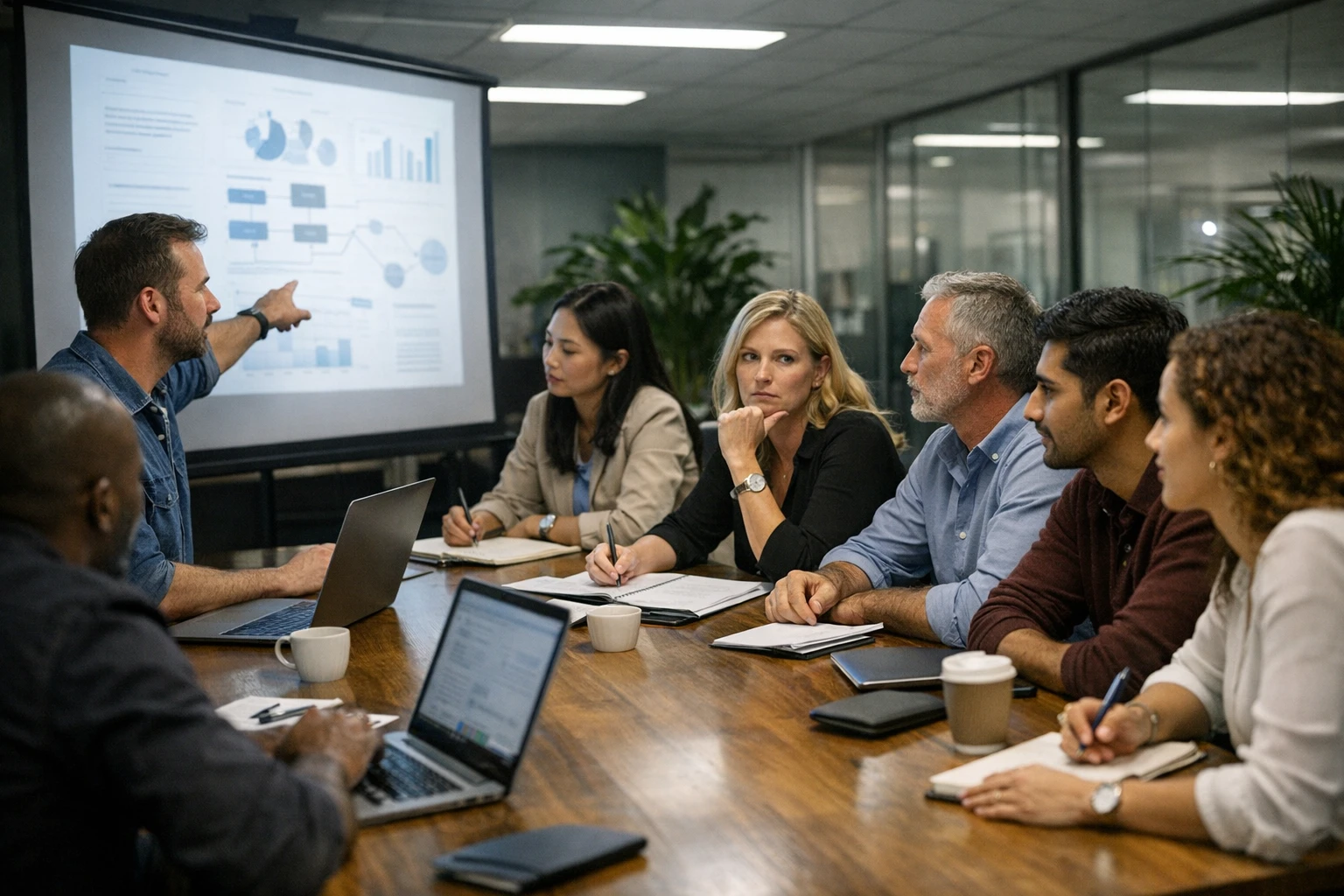 Content strategy documents connected to abstract AI answer citation markers