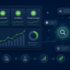 AEO metrics dashboard showing citation rate, AI visibility, and prompt coverage for answer engine optimization