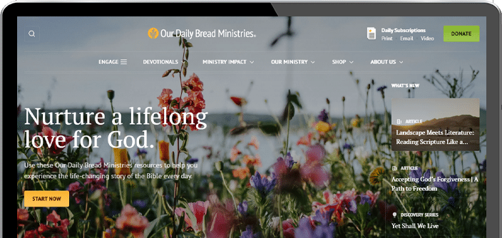 Our Daily Bread Ministries website