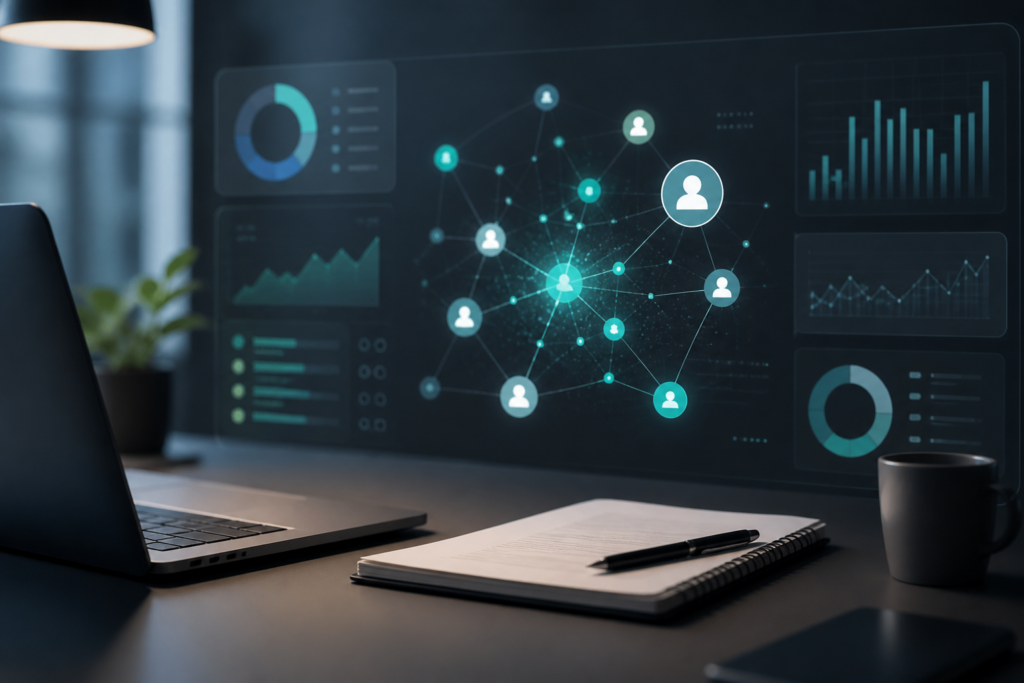 AI visibility measurement analytics concept