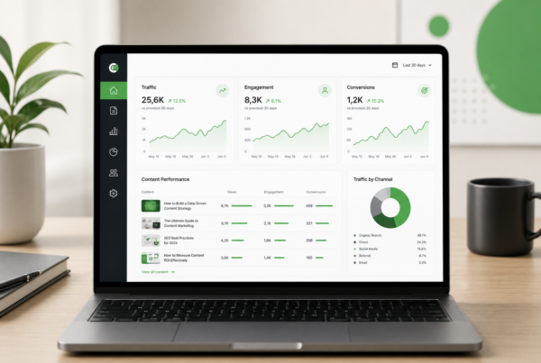 What is content analytics - B2B marketing dashboard measuring content performance